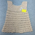 Beige Knit Dress size 6-9 months