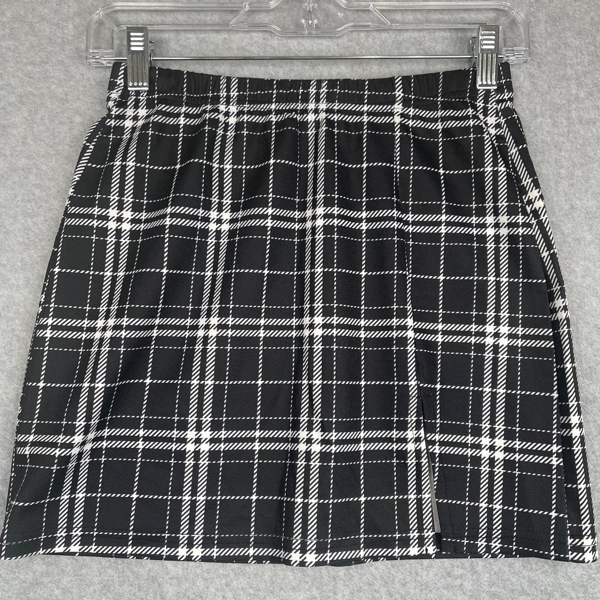 SHEIN Split Hem Plaid Skirt Size Small