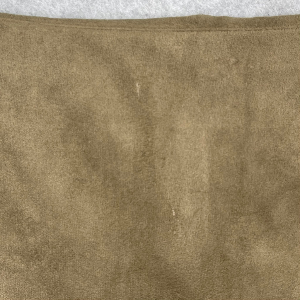 Forever21 Olive Green Suede Skirt With Slit Size Medium