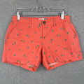 Old Navy Coral Palm Tree Shorts Size 4