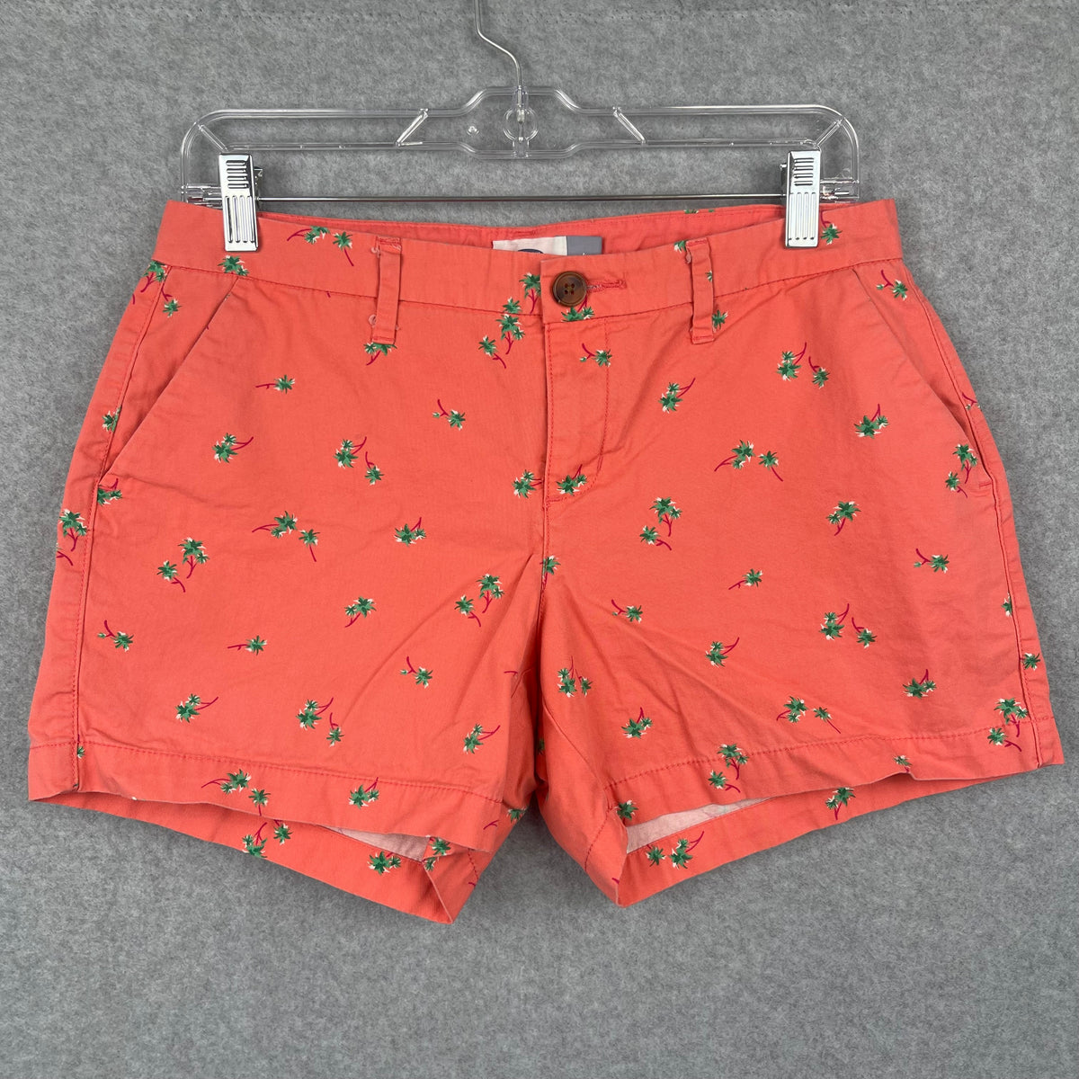 Old Navy Coral Palm Tree Shorts Size 4