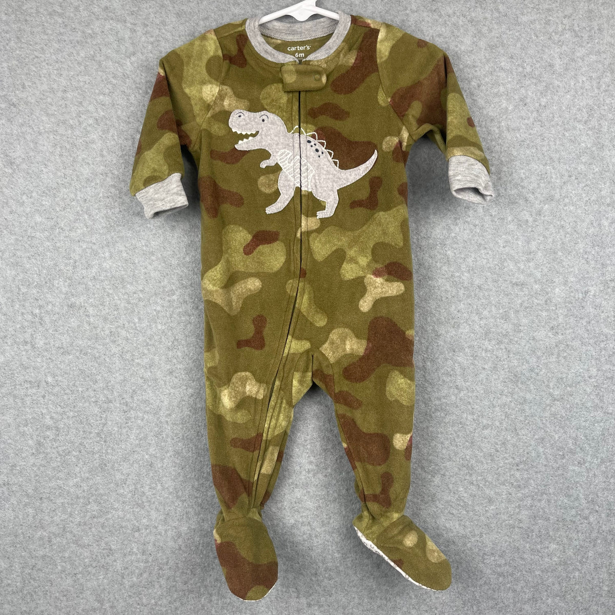 Carter's Dino Fleece Footed PJ Size 6 months