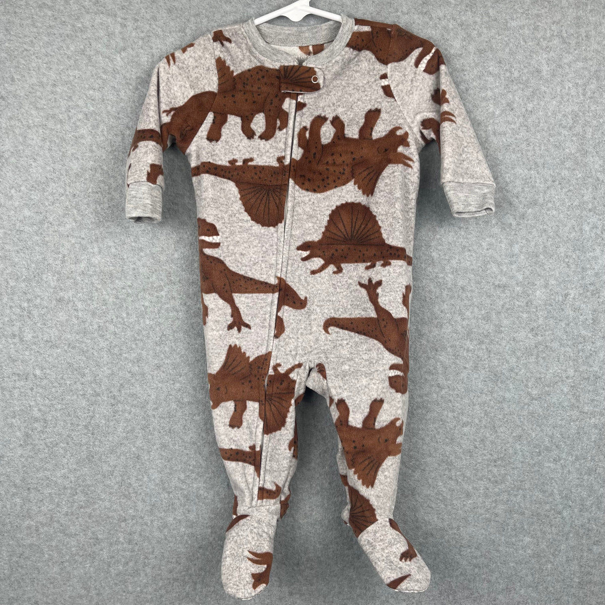 Carter's Dino Fleece Footed PJ Size 6 Months