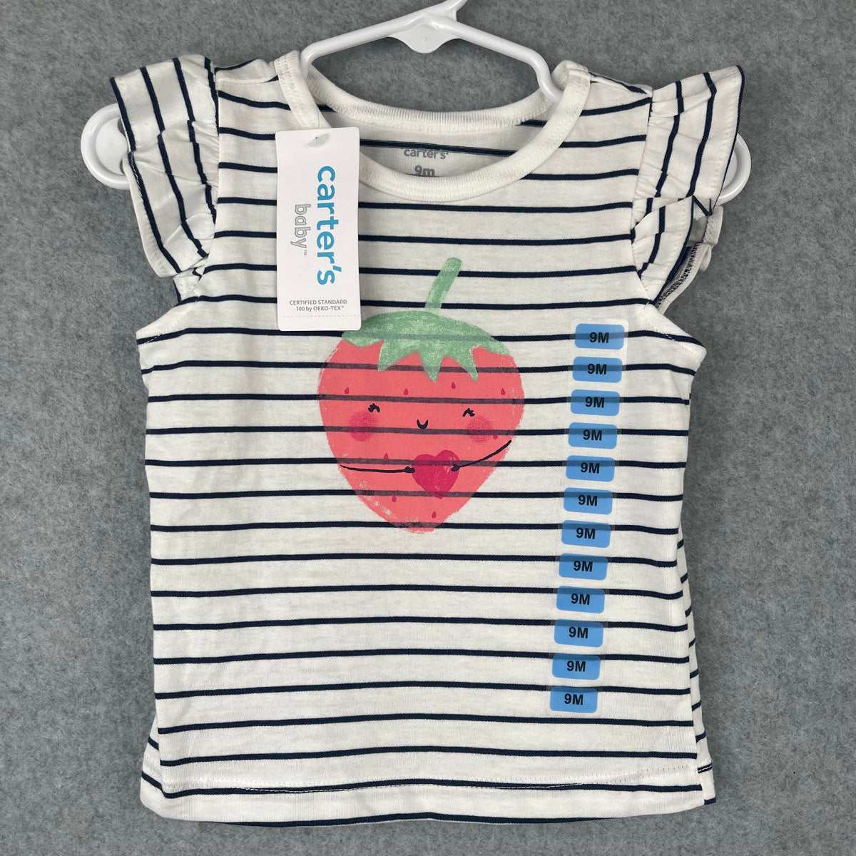 Carter's Berry Striped Shirt Size 9 Months