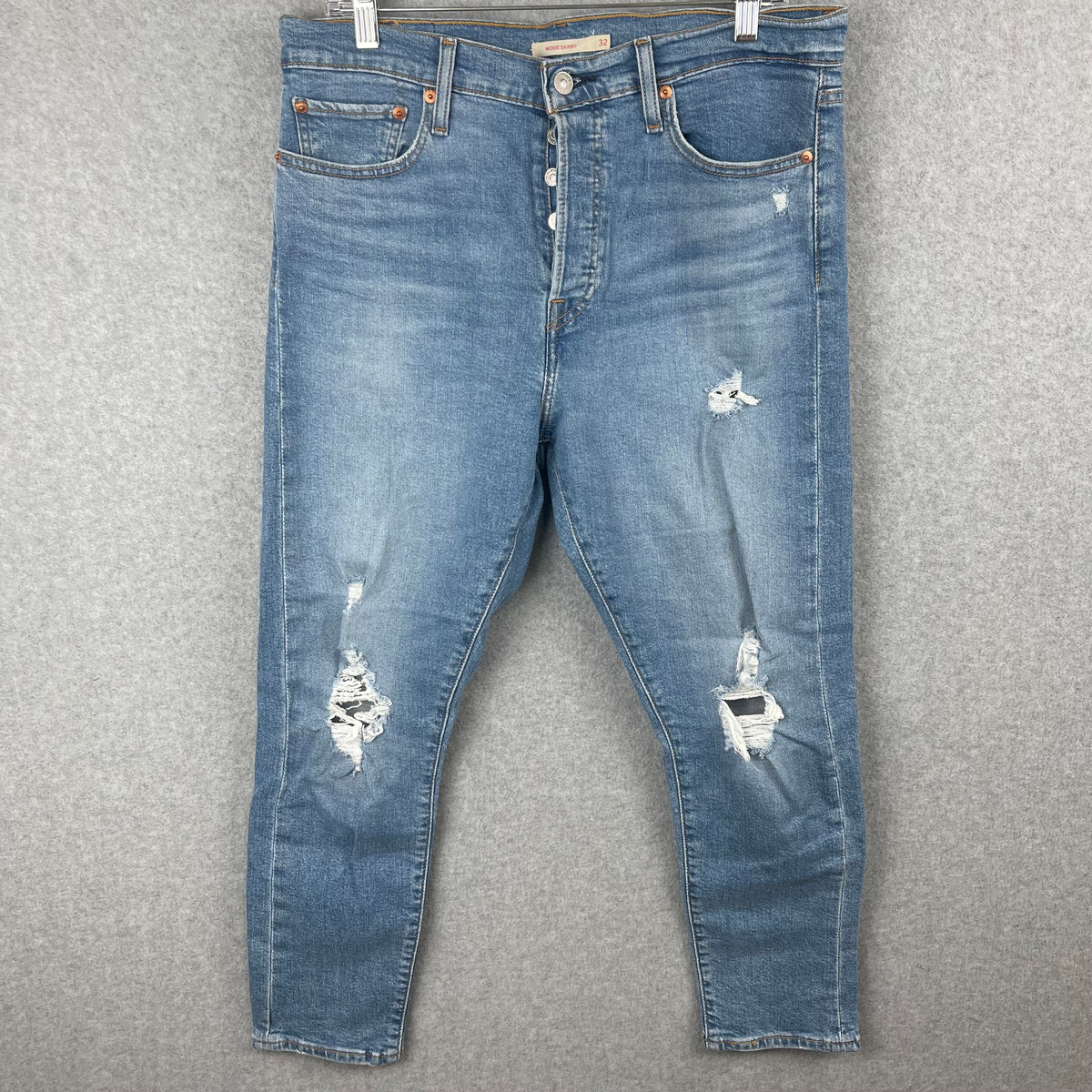 Levi's Wedge Skinny Women's High Rise Button Fly Rigid Denim Jeans 32