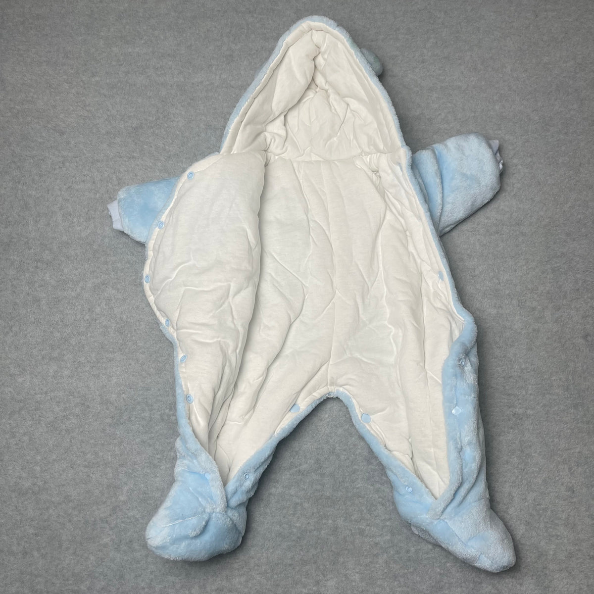 Teddy Bear Onesie Snowsuit Hooded Footie Size 3 months