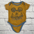 Disney Baby Yellow Peekaboo Mickey Bodysuit Size 0-3 mo