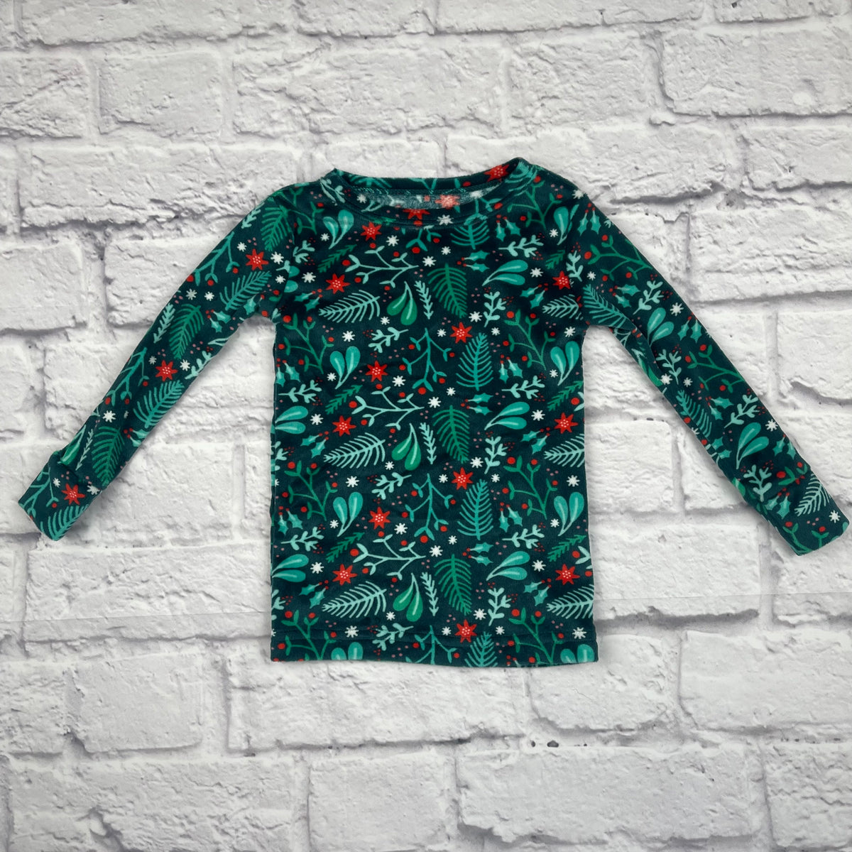 Cat & Jack Floral Fleece Pajama Top size 12 mo