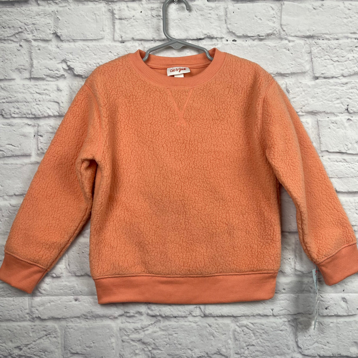 Cat & Jack Kids Teddy Faux Fur Pullover Sweatshirt size 4T